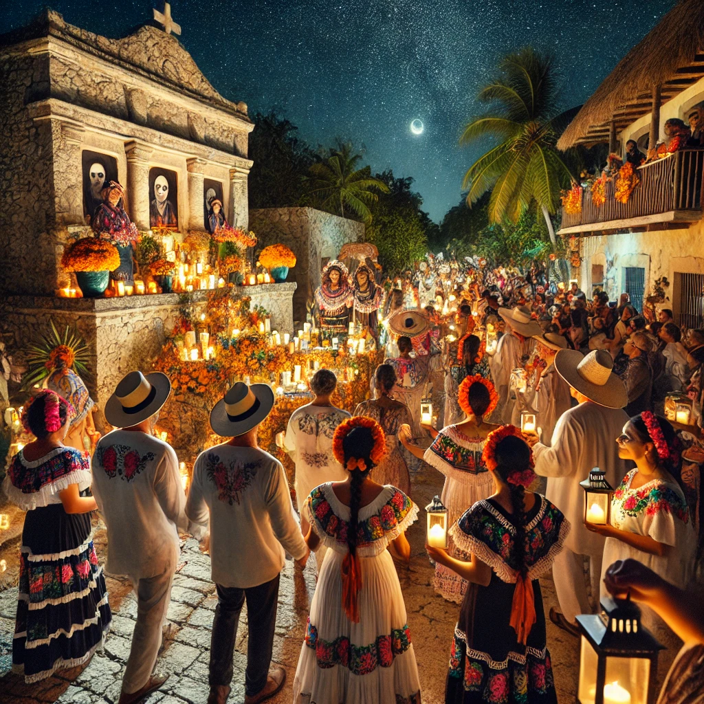 Dia de muertos en playa del carmen