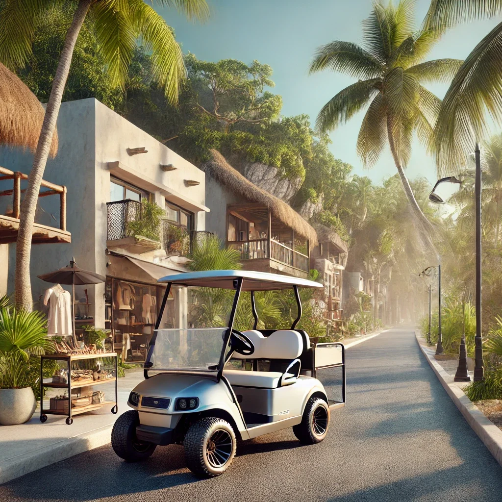 tulum-golf-cart-palm-lined-street-lifestyle