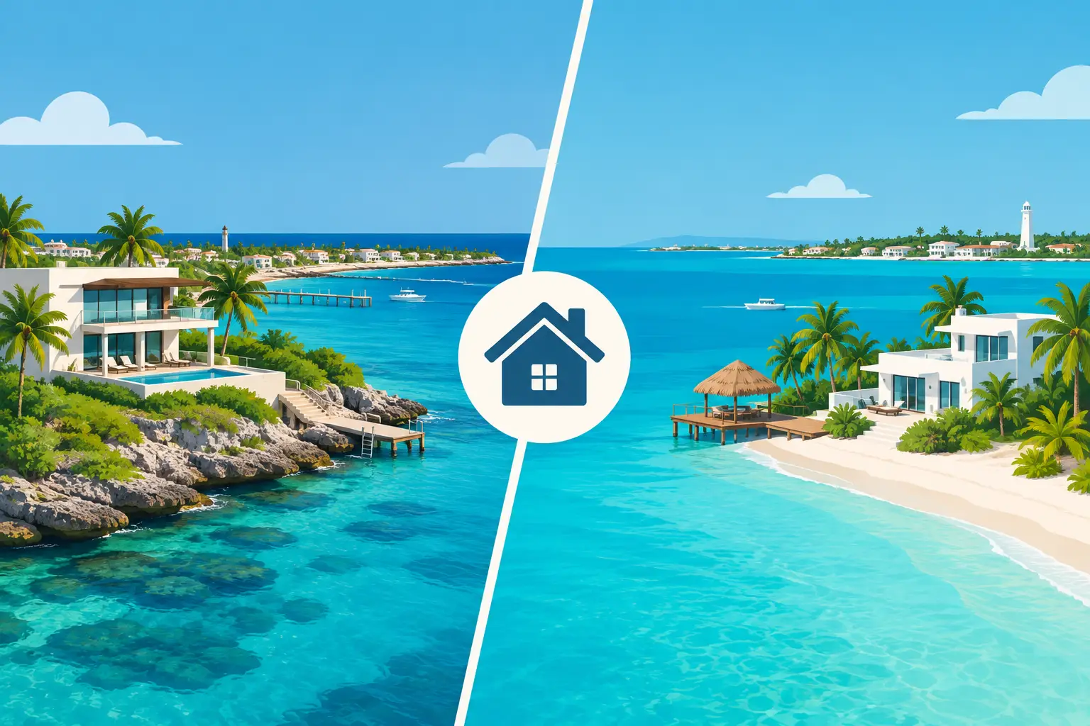 Cozumel Versus Isla Mujeres Property Compared Cozumel Versus Isla Mujeres Property Compared
